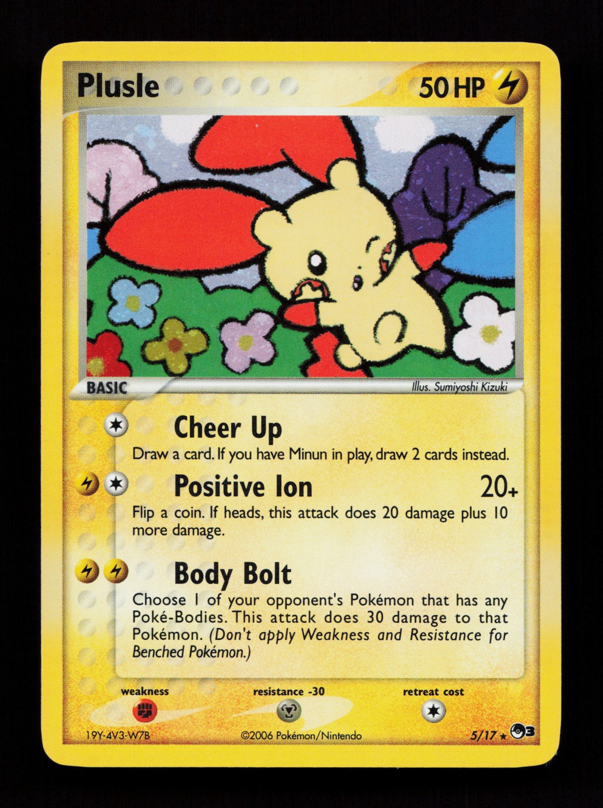 Plusle 5/17 Holo Rare POP Series 3 Pokémon Card