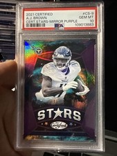2021 Panini Certified Stars A.J. Brown POP 1!!!!!! PSA 10 Mirror Purple /10