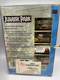 Jurassic Park (Sega CD, 1993) Complete With Manual CIB