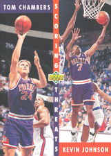 1992-93 Upper Deck - Tom Chambers Kevin Johnson #64 Suns