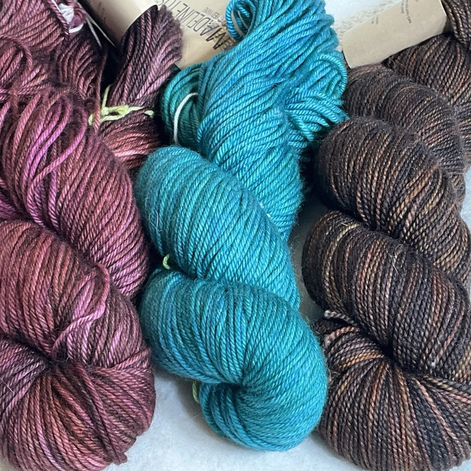 MADELINE TOSH YARN 3pc Skein Lot Hand Dyed 100% Merino Wool 795 Yards Knitting - Image 2 of 4