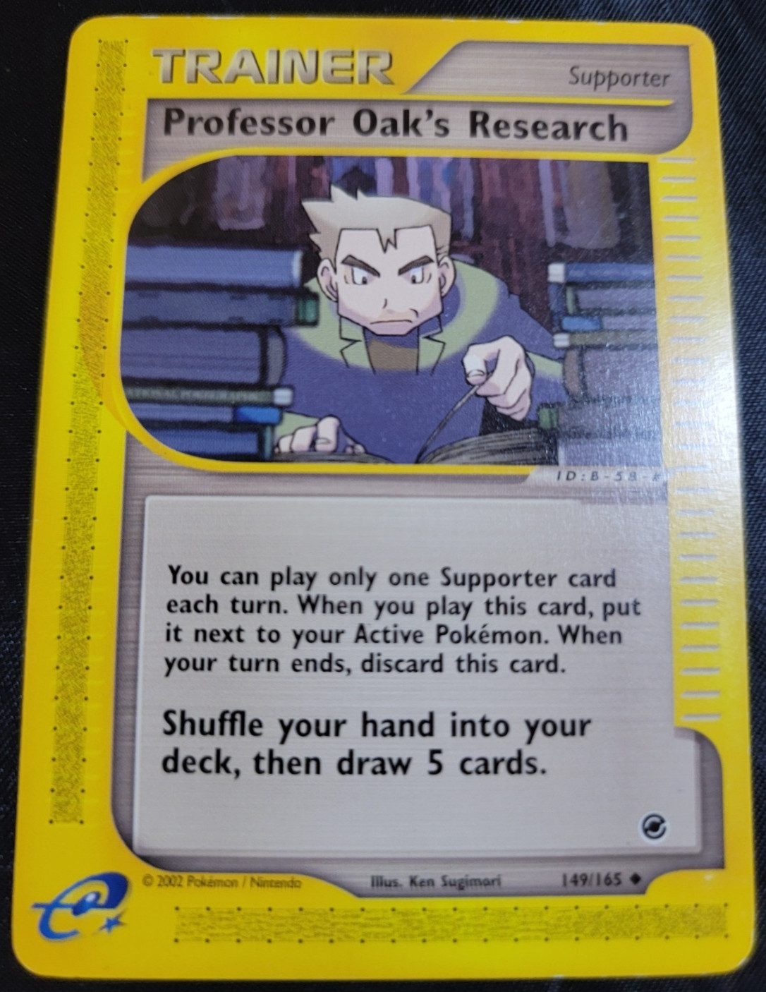 Professor Oak's Research # 149/165 Expedition Base Set Pokemon Trading Cards MP