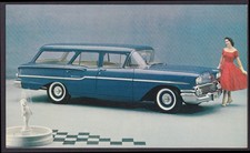 1958 Yeoman 4-door Station Wagon Chevrolet Dealer Postcard