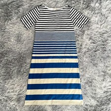 UNIQLO Women's Short Sleeve Border Dress Knee-Length Marni Style Used