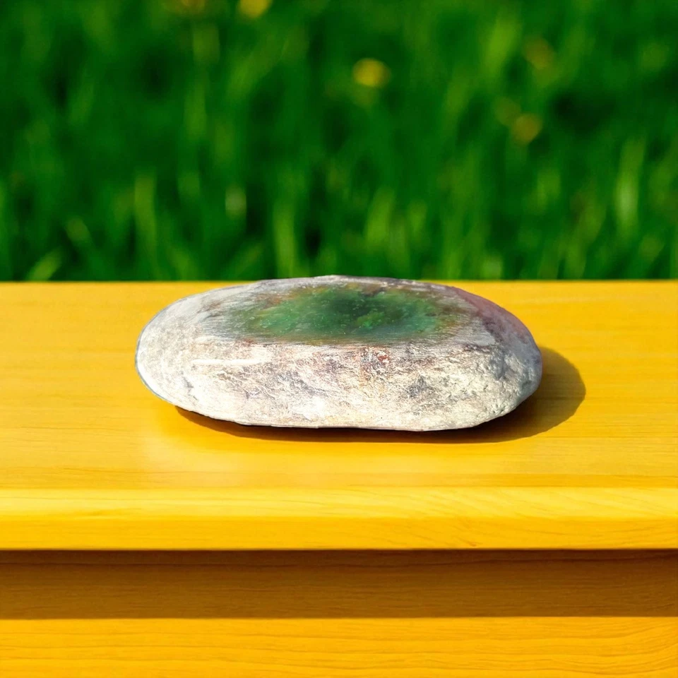 Nice Natural Rough Green Nephrite Jade 1.6 lb - Image 4 of 4