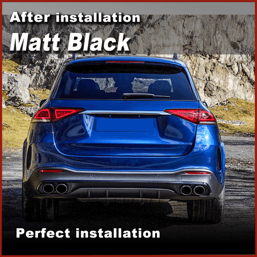 Difusor trasero negro mate para Mercedes Benz W167 C167 GLE63 AMG 2020UP - Imagen 2 de 10