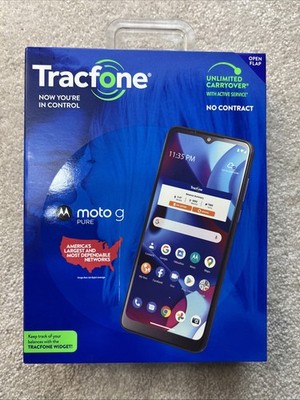 Motorola Moto G Pure 2021 Tracfone Deep Indigo 32 GB New Sealed