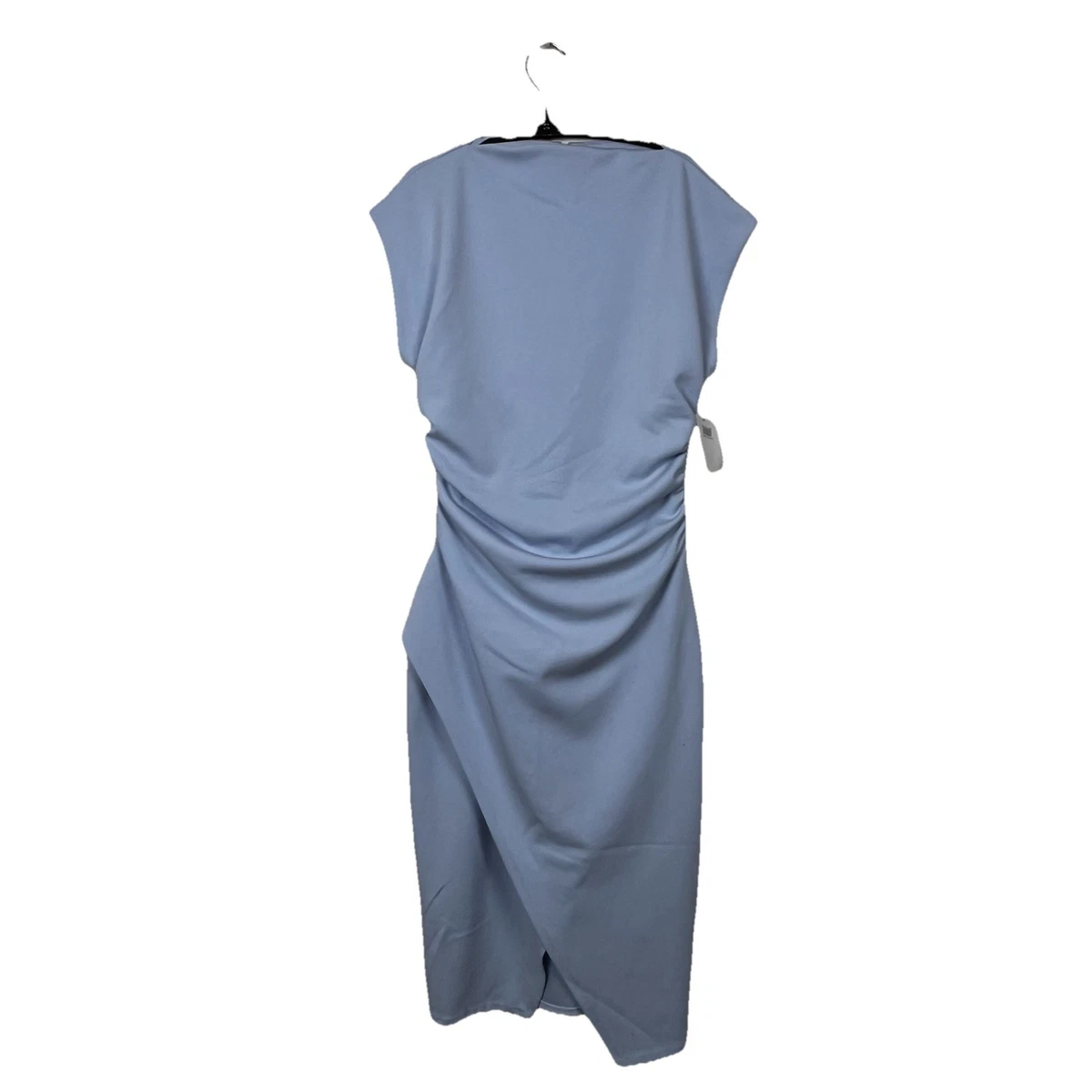 nordstrom ruched funnel neck midi dress Nordstrom Ruched Funnel Neck Midi Dress in Blue Skyway at Nordstrom, Size X-Large