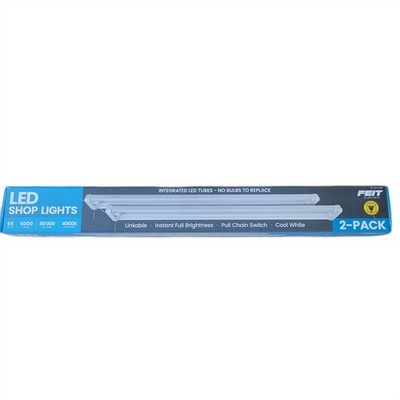 Feit Electric 2 Pack 5,000 Lumen LED Shop Light, 46  x 5.25  x 1.92 