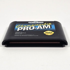 CHAMPIONSHIP PRO-AM SEGA GENESIS 1992 W/ MANUAL CIB COMPLETE CLAMSHELL CASE