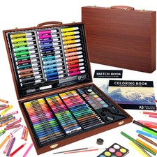 150PC Art Set with Sketch Book, Coloring Art Kit Drawing Art Supplies Case, M...