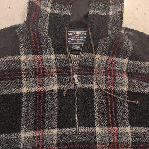 Chaqueta de Colección Polo Deportiva Ralph Lauren Pile Polar Guardar Capucha Cremallera Completa Gorp - Imagen 2 de 15