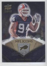 2008 Upper Deck Icons NFL Icons Silver 724/799 Aaron Schobel #NFL2 0a1