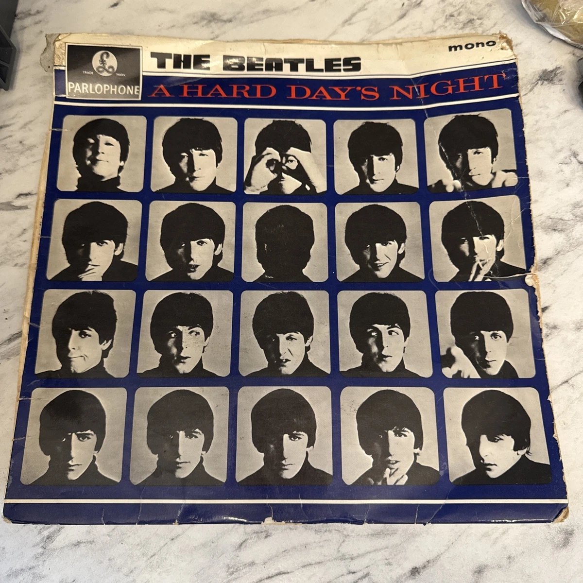 BEATLES★A Hard Day's Night UK Y/B Parlop The Beatles A Hard Days Night EMI/Parlophone Records UK Matrix