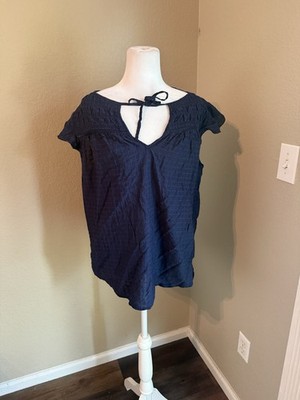 Torrid Blue Short Sleeve Shirt Size X0