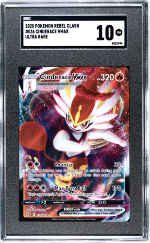 Cinderace VMAX graded SGC 10 for sale on eBay