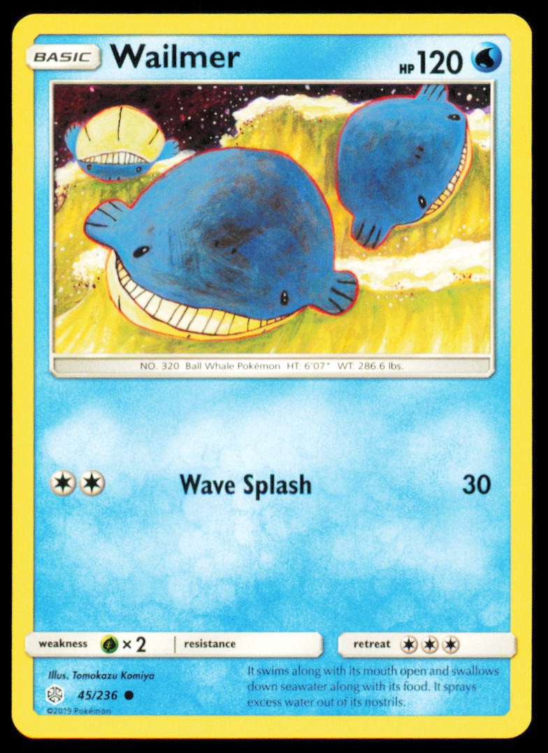 Wailmer Common SM - Cosmic Eclipse 45/236 NM