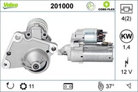 Anlasser Starter Valeo CORE-FLEX 201000 12V FüR Opel Combo GroßRaumlimousine K9