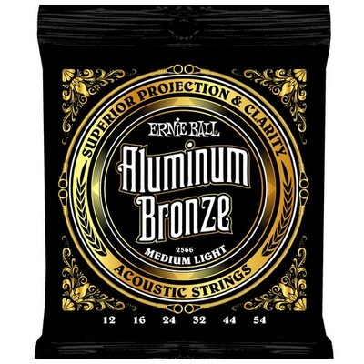 Ernie Ball EB2566 12-54 Aluminum Bronze Acoustic Guitar Strings -