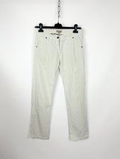 Burberry Kids White Jeans Youth 12Y Nova Check Designer Denim Pants Straight Leg