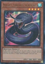 Night Sword Serpent RA05-EN020 Ultra Rare 1st Edition