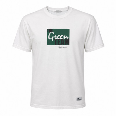 Lee Performance The Green Team T-Shirt Mens M White Graphic Tee Cotton
