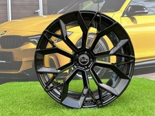 4x R23 Inch 5x112 Audi Type 53 Style Black Gloss Wheels : Fits For Q7 SQ7 Q8