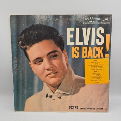 ELVIS PRESLEY Elvis is Back ORIGINAL MONO LP w/ Sticker! LPM-2231 Vinyl Album
