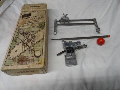 Vintage Sears Roebuck Clamp-On File-N-Guide Chainsaw Sharpener No. 32-36509