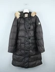 MONCLER Womens Real Fur Down Coat Jacket Size 5