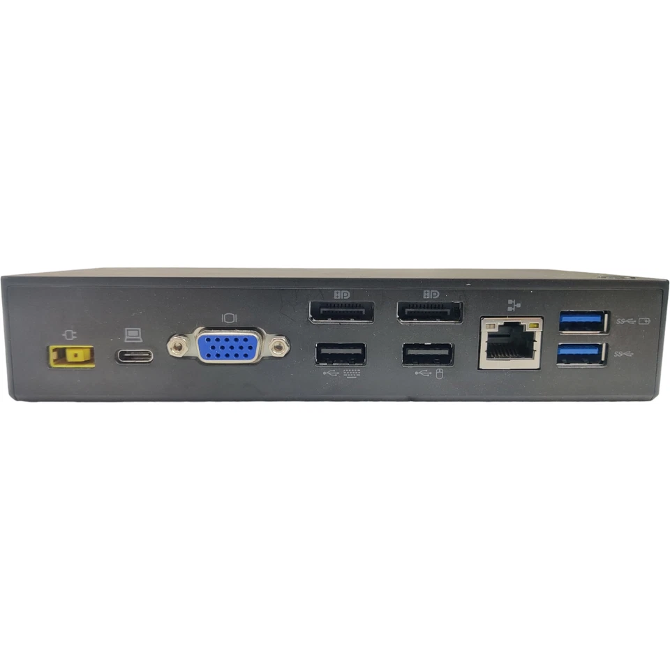 Lenovo Thinkpad 40A9 Universal USB-C Dock - Black with 90 Watt Charger - Image 2 of 4