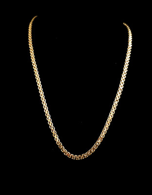 24'' x 4.2mm F.J. FALLON Eco-Collection 14k Yellow Gold Plated Railroad Link NWOT