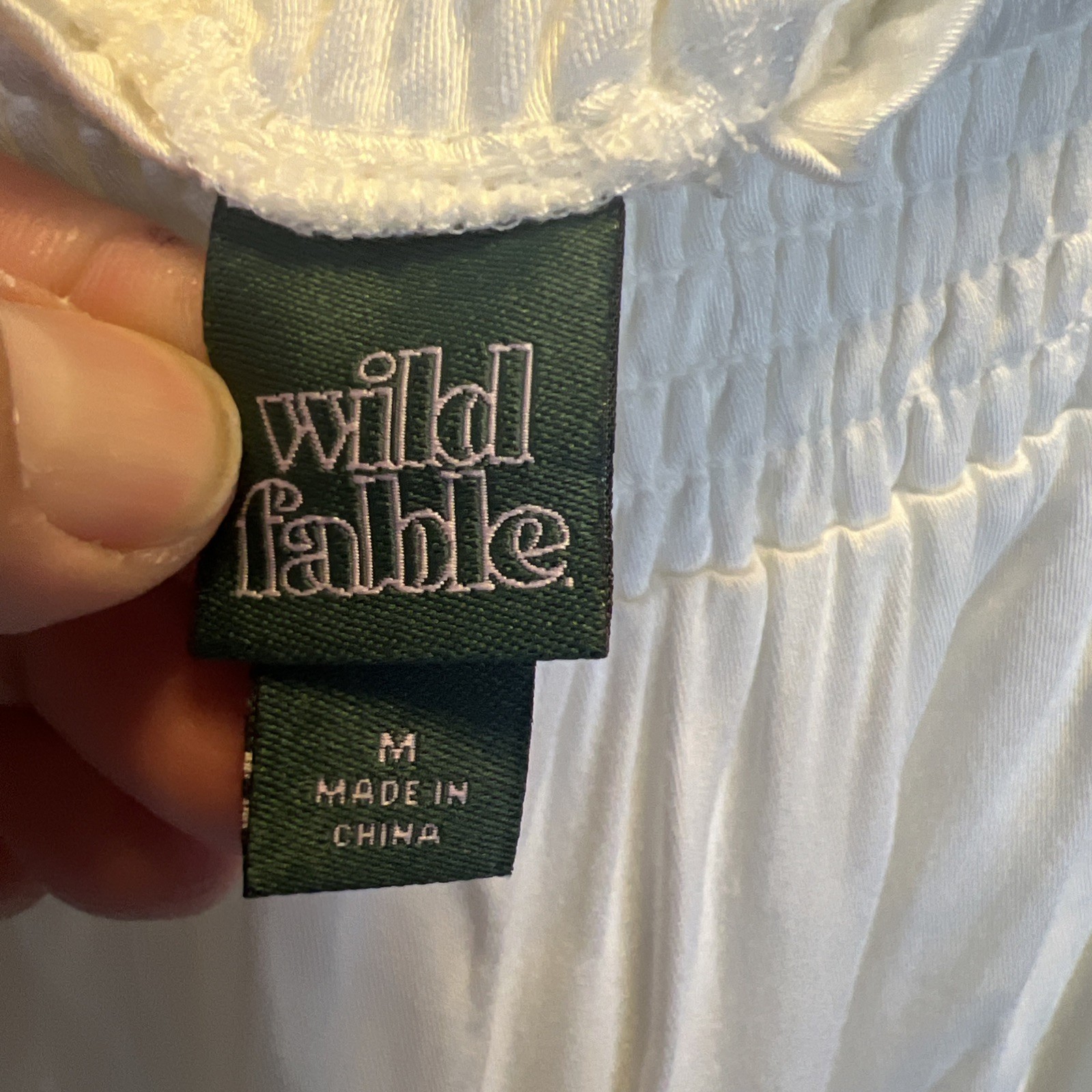 NWT Wild Fable Women’s Medium Rayon Pants Off-white Wide Leg Summer Resort Wear! thumbnail 3