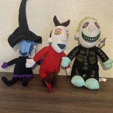 disney nightmare before christmas Lock, Shock, Barrel Plush Set