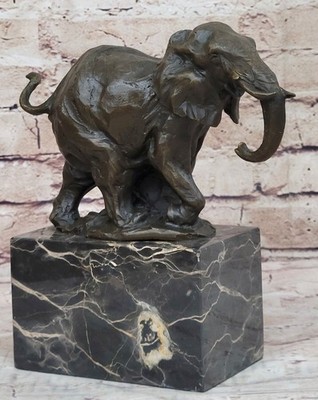 Handgefertigt Original Bronze Statue Auf Marmor Basis Afrikanischer Indisch