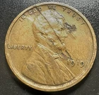 1919-P Lincoln Wheat Cent  Major Obv Lamination/Rotated Rev Error A-904
