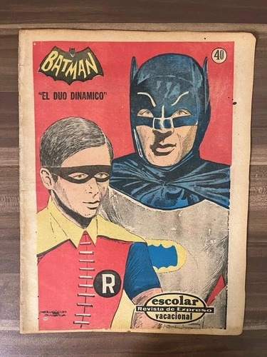 Batman Newspaper Peru Comic 1967 Adam West  VTG Peru Very Rare VHTF