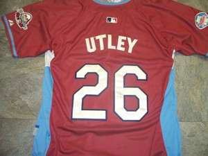 chase utley signed jersey