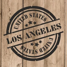 Los Angeles Sticker Vinyl 10 cm / 4" Decal Stamp United States USA Car Laptop