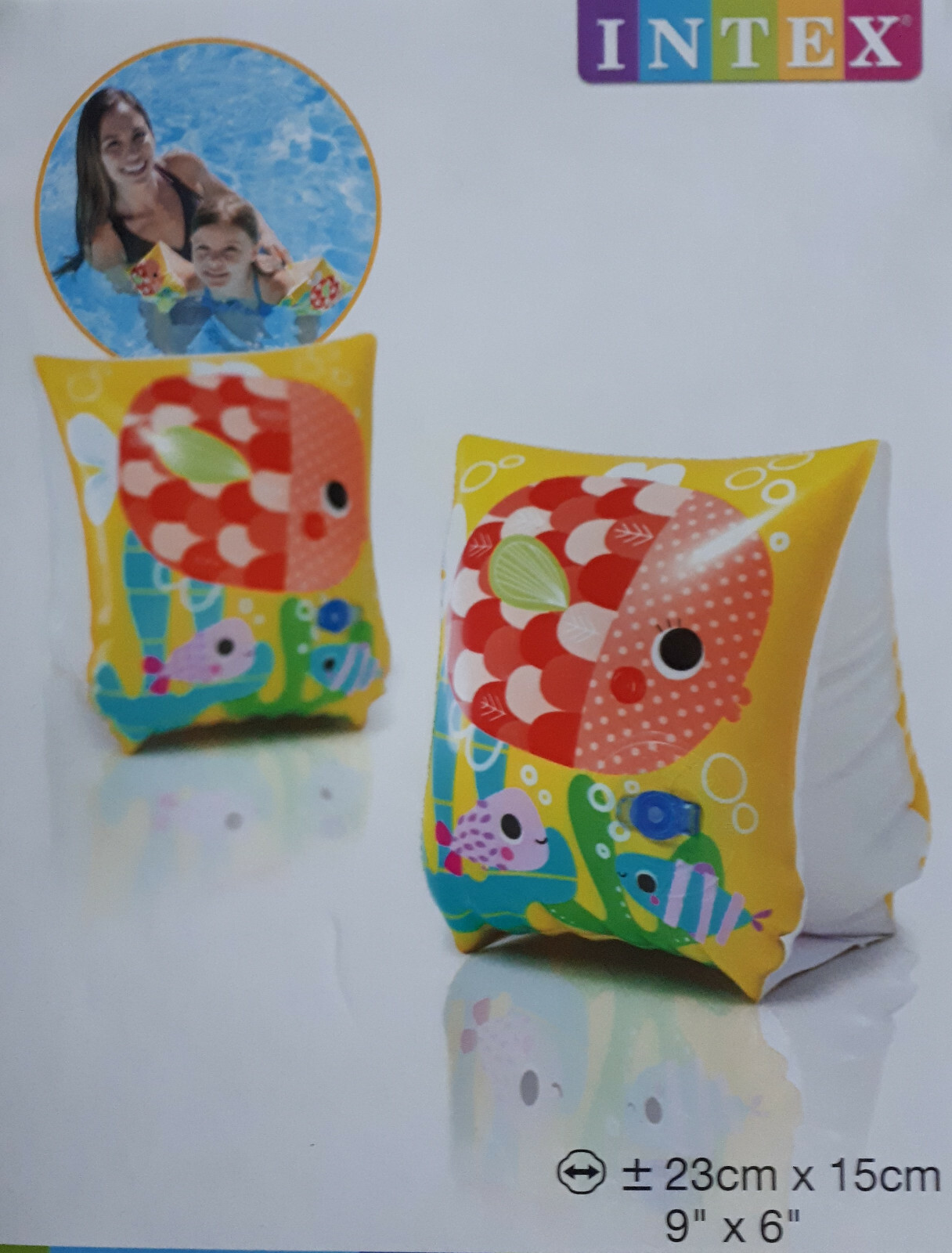 Плавательные крылья Fun Fish, 18-30 кг, Рукав для плавания Intex, придающий плавучесть при плавании (D50)