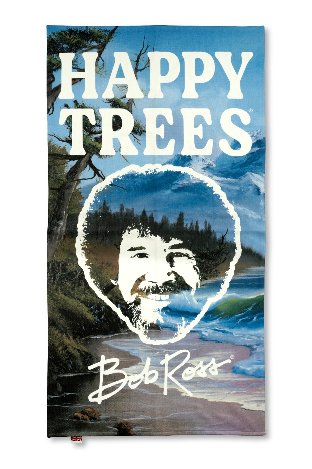 Bob Ross The Joy of Painting HappyTrees Official Merchandise Camping Beach Towel
