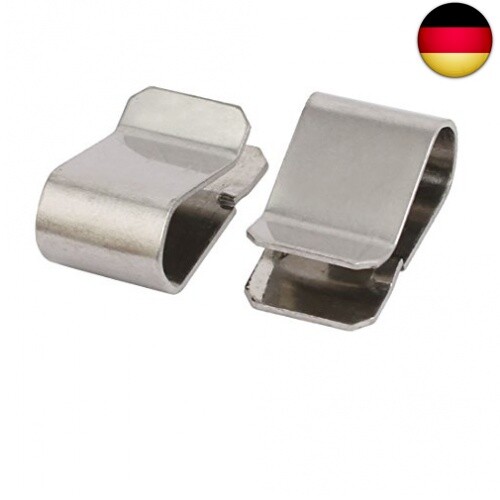 Produktbild von Sourcing Map Schlauchfederklemme – 25 Mm, Manganstahl, Geschwärzt, 12 Mm Breite (5 Stück)