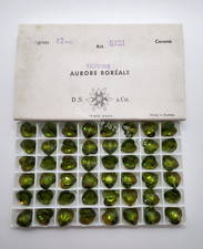 Factory Pack Swarovski Crystal Olivine AB 12mm Heart 5131 Beads; 48pc