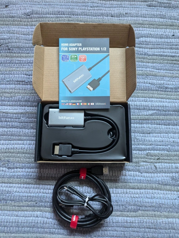 Bitfunx PS1 & PS2 HDMI - PlayStation to HDMI Adapter Converter RGB and Component - Image 3 of 4