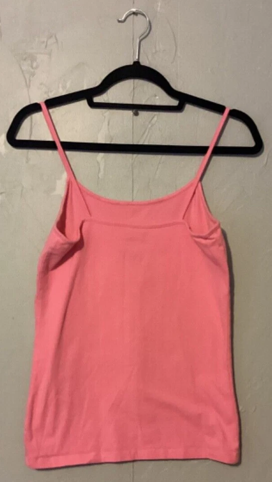 Damas Grande (11-13) Sin Límites Rosa Sólido Camisola Correa Spagetti Foto 3 de 3