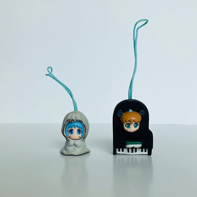 Binchou-tan Kunugi-tan Set of 2 Cell Phone Strap Figure Rare Anime Yujin Japan