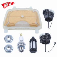 Air Filter Tune Up Kit Fuel Cap Oil Cap for Stihl MS181 MS211 MS171 Spark Plug