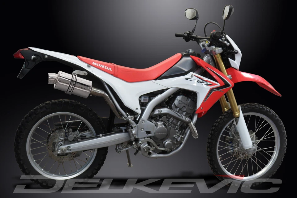 Silenciador oval de aço inoxidável Honda CRF250L 2012-2016 Delkevic escape completo 9" - Imagem 4 de 4