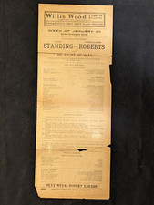 Willis Wood Theatre Kansas City Missouri Stage Broadside/Playbill circa 1910s #2