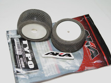 Aka 110 Buggy Tires Typo Rear Pre-mounted Evo Wheels Super Soft White 13120vrw